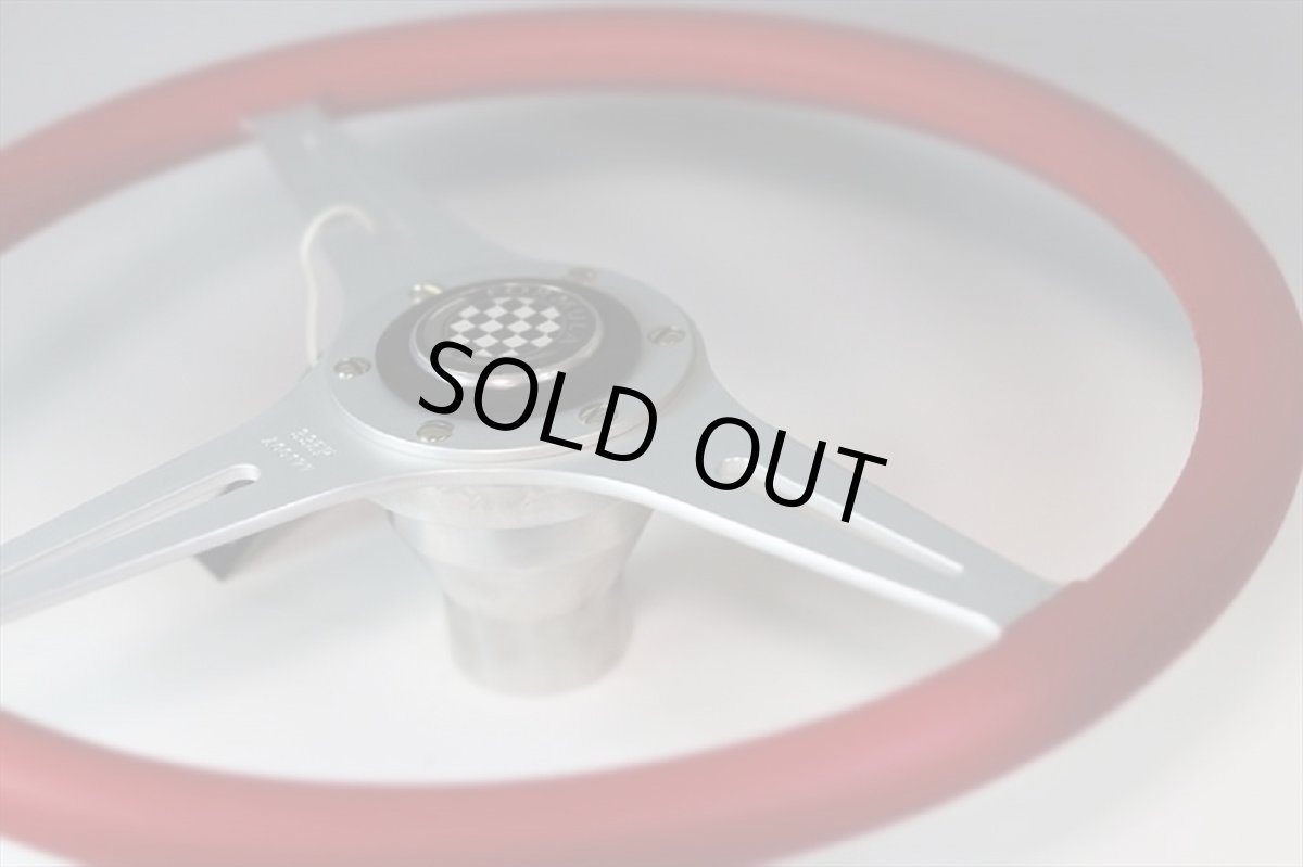 画像2: Historic 335 Fomura レザーステアリング レッド (2)